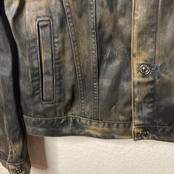 7 for all man kind jean jacket camo Size M - Picture 4 of 10